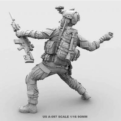 1/16 Resin Soldier Figure Kits Special Forces Model Colorless And Self ...